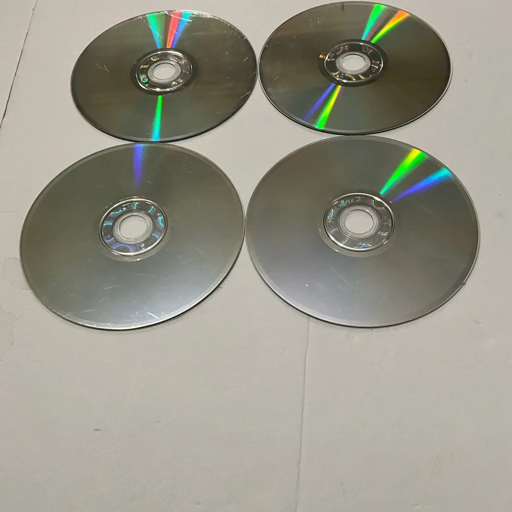 Microsoft Xbox 360 Game Discs - Green, Red, Silver